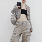 Uva see-through knit cardigan