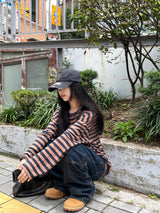 Levi Cross Slit Stitch Denim Pants