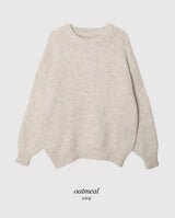 #Cozy Hairy Pastel Wool Loose Fit Knit (5color)