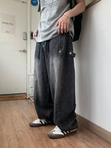 [COOL] アイススナップカーブドバンドデニムパンツ