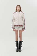PUNK TRACK ZIP UP [IVORY]