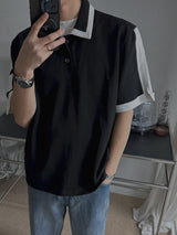 ASCLO Era Bicolor Collar Short Sleeve T (2color)