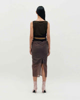 Mesh Layered Sleeveless _ BLACK