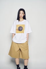25SS スクエアバスケットボールショートスリーブTシャツ ホワイト