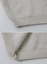 Nature Cashmere Crop Lambswool Knit Cardigan (9color)
