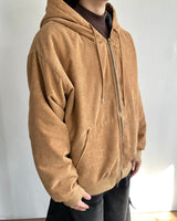 Work Corduroy Hood Zip-Up