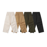 wide back pocket cotton pintuck pants