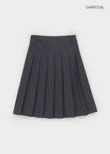 [MADE] Pretzel Pleated Midi Skirt
