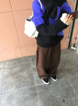 レイリーバルーン起毛コットンパンツ（2c）