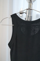 Basic Ribbed Sleeveless (Black)