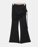Raden Shirring Bootcut Skirt Pants