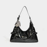 Leopard Print Keychain Large Tote Bag