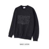 LMN ローレンカルチャー刺繡オーバーサイズフィットスウェットシャツ (4 colors)