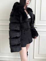 [Only Seow] 1107. Big hood fur crop jk (3color)