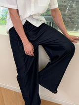 Cool denim wide slacks(2color)