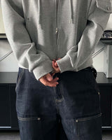 AO side pocket hooded zip-up