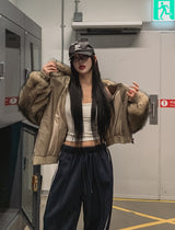 Kuro Two Way Fur Hooded Zip-up