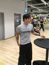 No.1829 ribbed slim ZP half T (3color)