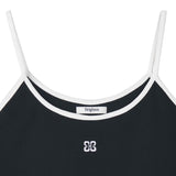 Essential Contrast Sleeveless Black