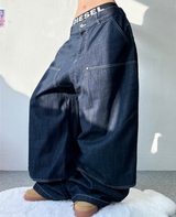 LAYERED BANDING DENIM PANTS🖤💙 - 2 COLORS