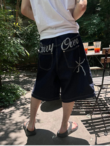 [Unisex] シックレタリングバミューダパンツ