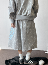 トイド ブルー ナンバー スター パッチ タトゥー ジップ フーディー 2カラー