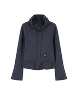 Ruffle Two Way zip-up - Ash