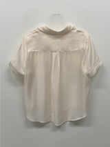 Pocket Organza See-through Short Sleeve Shirt