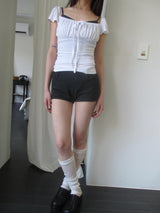 romantic shirring t