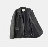 Use Vintage Leather Blazer