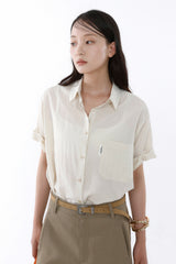 SUMMER ROLL-UP SHIRT_SAND BEIGE
