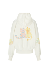 [ olohoyo X minjiena ] バタフライ フーディー ヴィンテージアイボリー