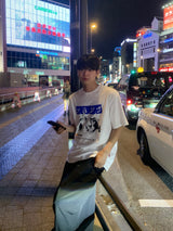 "ノンベイネコオーバーサイズショートスリーブTシャツ