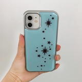Light and stars in skyblue silver epoxy case