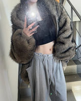 [Unisex] Fur 2way hood zip up(4color)