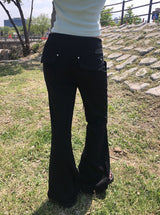 Runho Banding Back Pocket Bootcut Pants