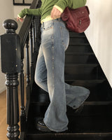Sirun Studded Seam Bootcut Pants
