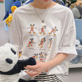 Sports Mickey Box fit Short-sleeved T-shirt