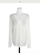 urbane 20% deep v loose fit top