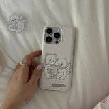 [Mademoment] vintage heart bear design iphone card case