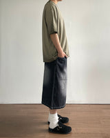Tin Washed Bermuda Denim Pants