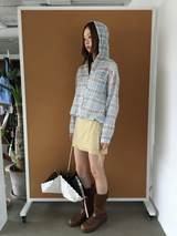 Ranel check hoodie (2color)