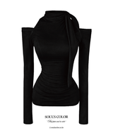Lorena Shirring Tie Top (3color)