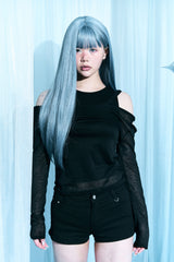 See-through layered T-shirt set