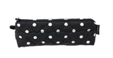 Triangle zipper Pencil Pouch_Dot Black