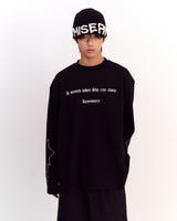 Circle Key's Waffle Long Sleeve (Black)
