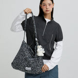 LEOPARD CORDUROY ECO CROSS BAG
