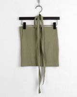 Cable ribbed tank top
