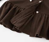 Avery Ribbon Peplum Cardigan