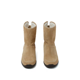 Merry 0011. Velcro Shearling Boots - 3colors